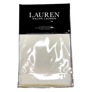 Lauren by ralph lauren Estella one European sham classic cream gold trim